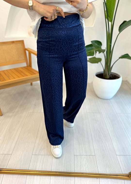 LACİVERT 1632 SATEN PANTOLON