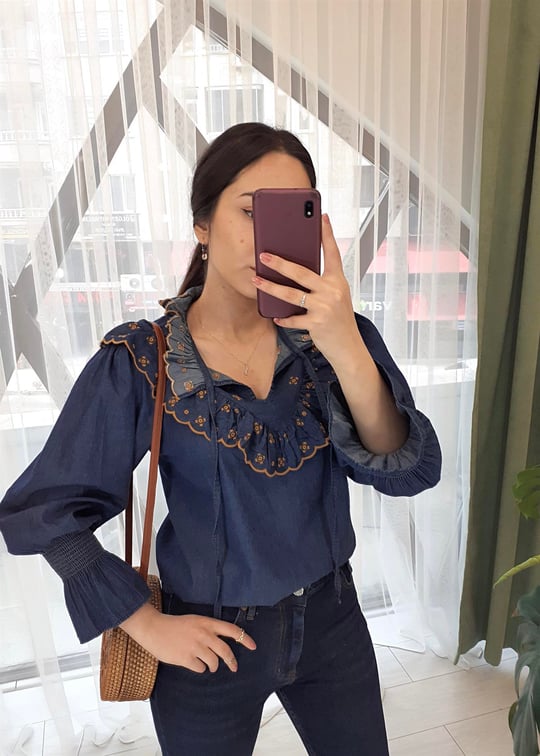 LACİVERT 2656 BLUZ 