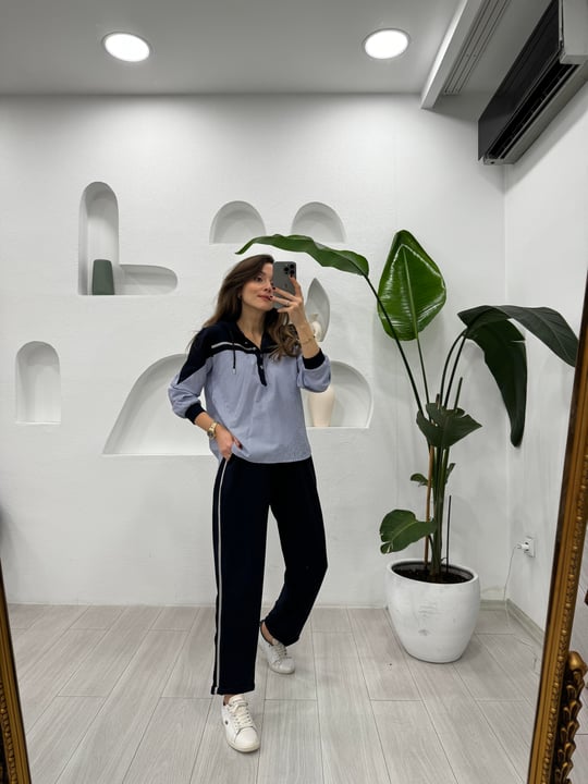 LACİVERT 2960 ÇİZGİLİ GÖMLEK 