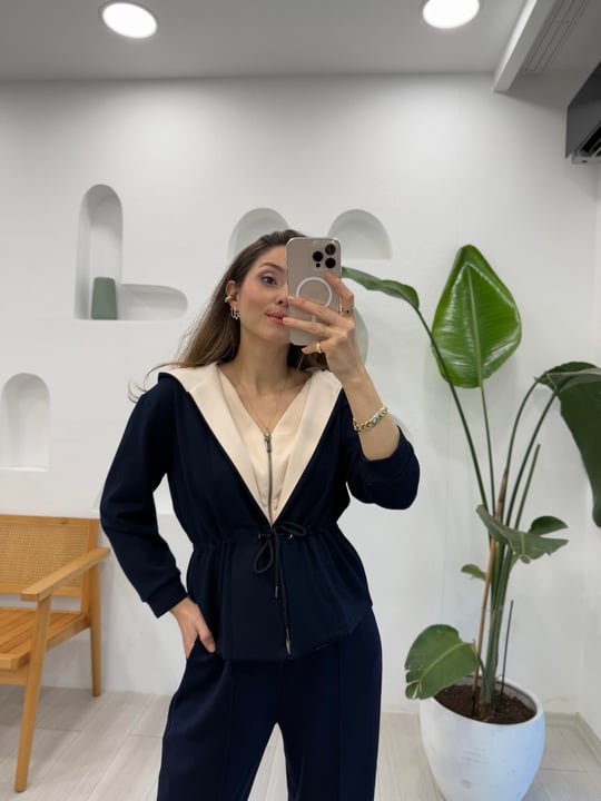 LACİVERT 2997 ÖRME CEKET