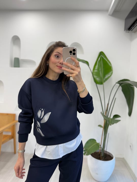 LACİVERT 3012 SCUBA SWEAT