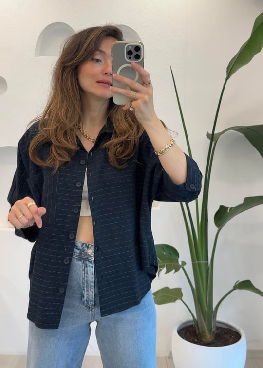 LACİVERT 31702 GÖMLEK 