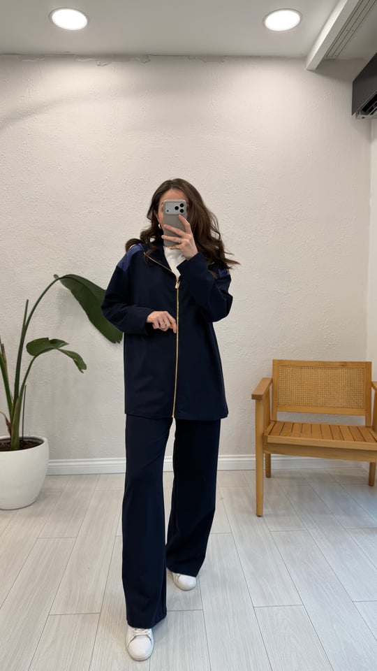 LACİVERT 3215 GARNİ DETAY TAKIM 