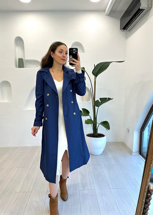 LACİVERT 3317 TRENÇKOT 