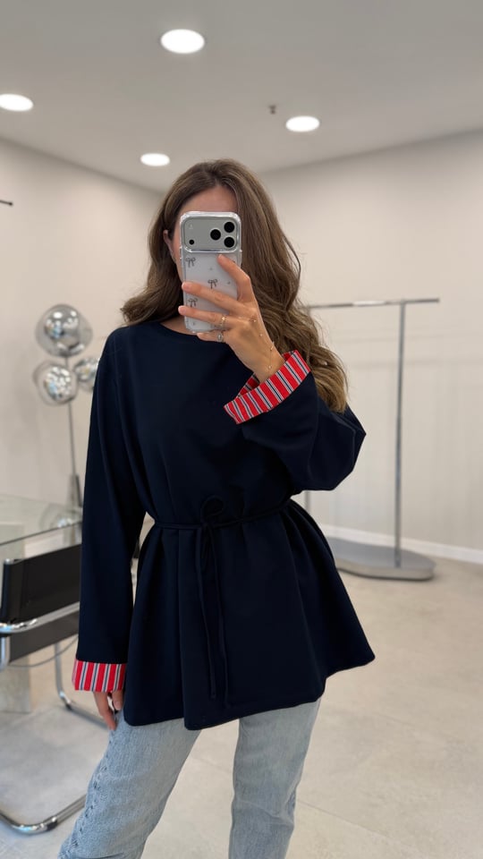 LACİVERT 3521 GARNİLİ SWEAT 