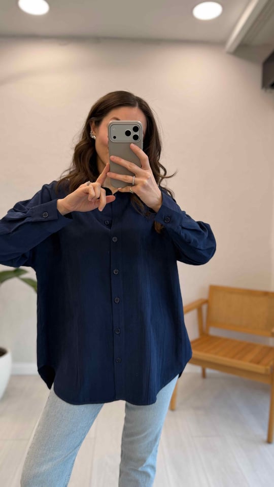 LACİVERT 6221 KIRAŞLI GÖMLEK 