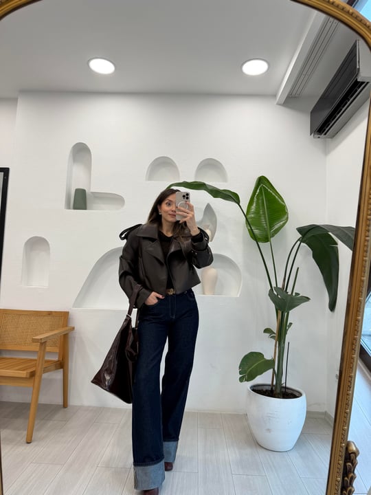 LACİVERT 71752 PAÇASI KATLI JEAN 