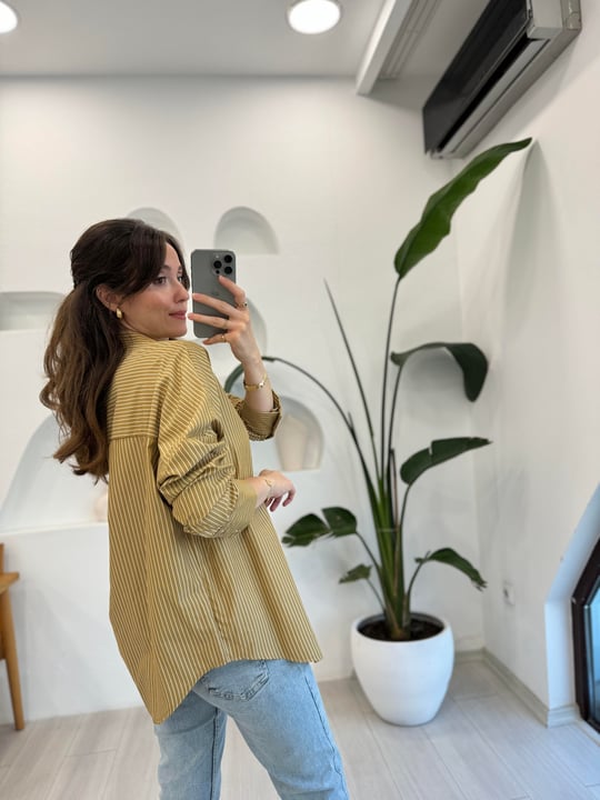 LATTE 31857 ÇİZGİLİ GÖMLEK 