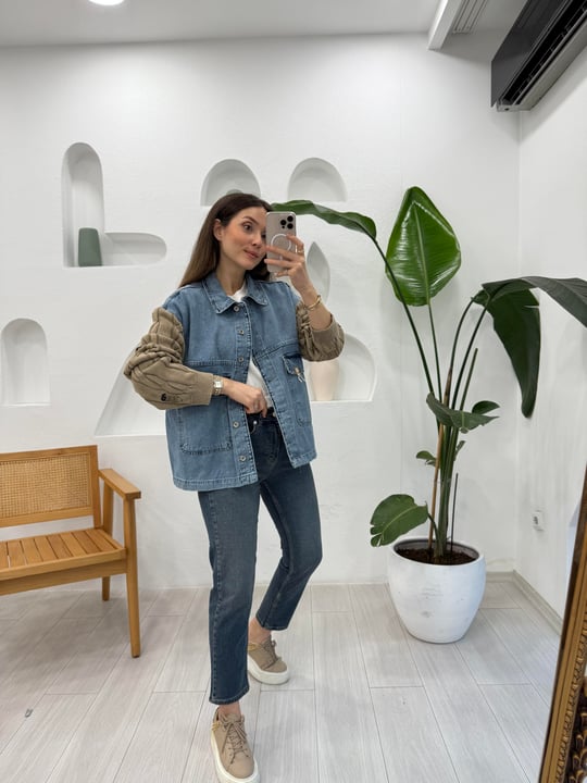 MAVİ 0015 MOM LİKRALI JEAN 