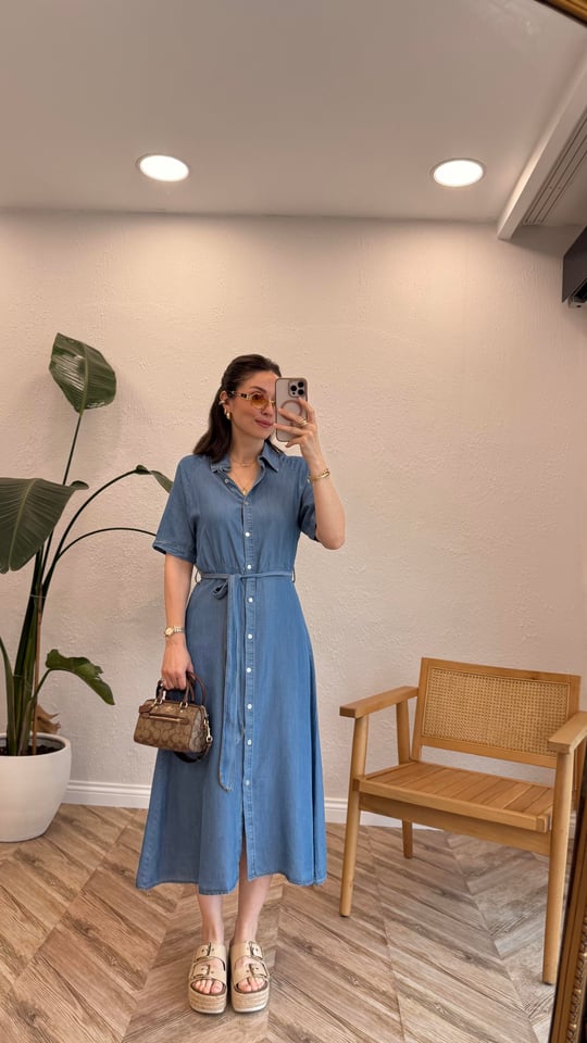 MAVİ 0441 DENİM ELBİSE 