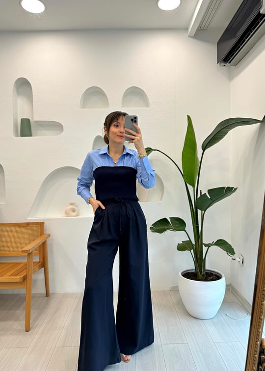 MAVİ 2847 BLUZ