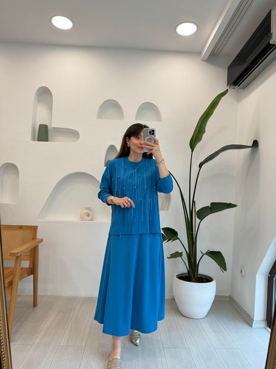 MAVİ 29976 TAŞLI TAKIM 