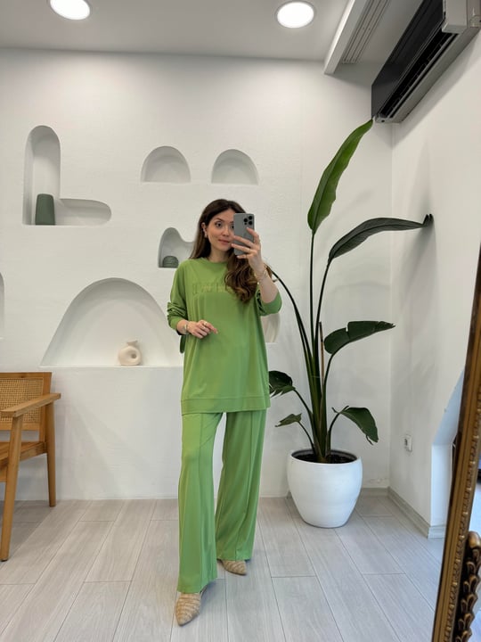 NEFRİT 32960 SİM DETAY NAKIŞLI TAKIM 