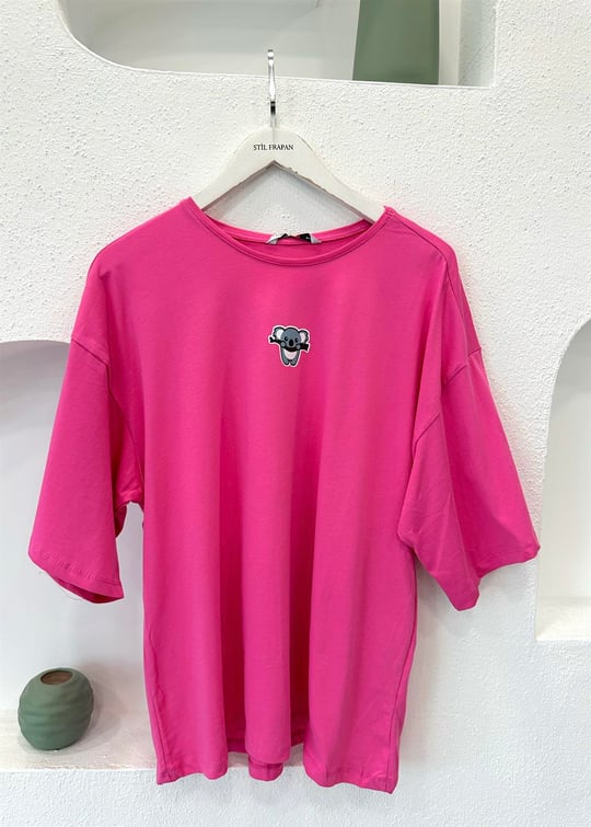 PEMBE 0293 KOALA BASKILI TSHİRT