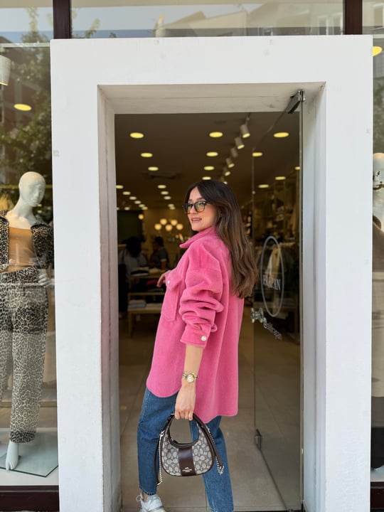 PEMBE 1137 PELUŞ CEKET 