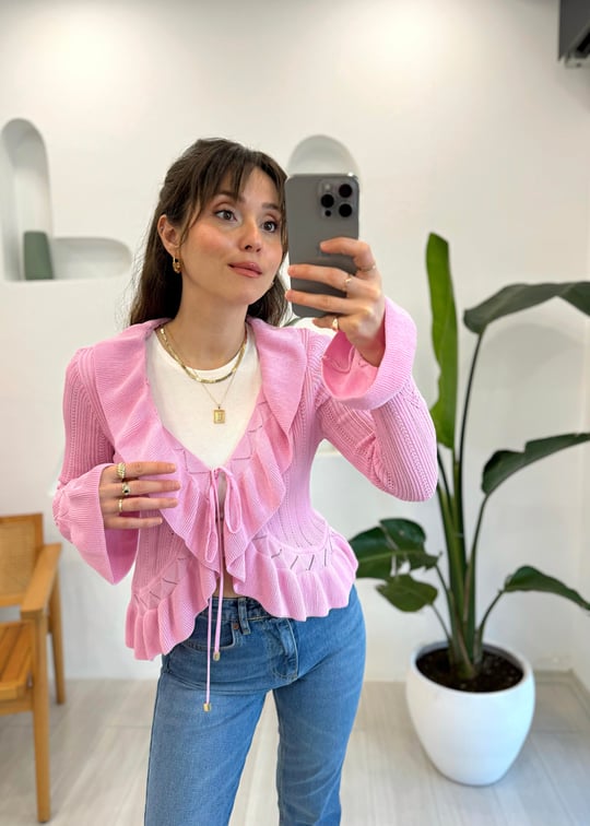 PEMBE 60220 TRİKO HIRKA