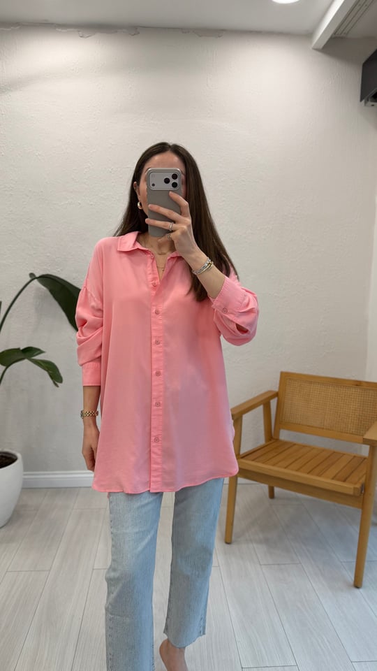 PEMBE 6215 GÖMLEK 