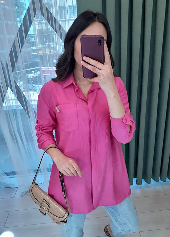 PEMBE ALİCE GÖMLEK