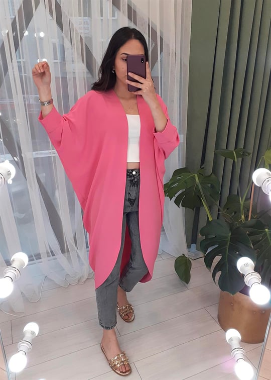 PEMBE YARASA KOL KİMONO