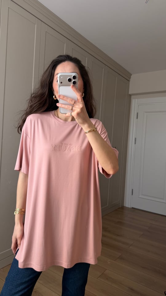 PUDRA 6462 BEAUTY BASKI TİŞÖRT 