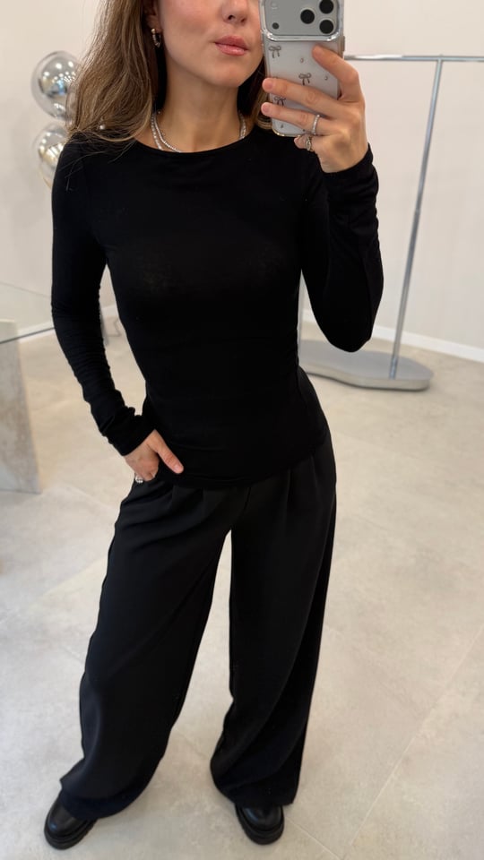 QUSTYLE 1057 PANTOLON SİYAH S