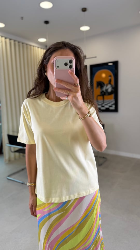 SARI 30312 BİSİKLET YAKA TİŞÖRT