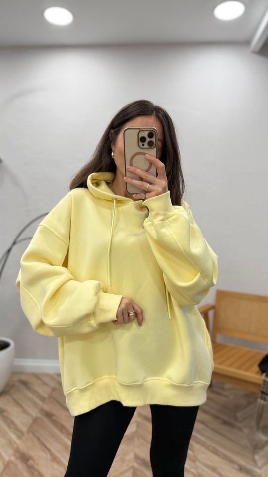 SARI 3039 PİLE DTY SWEAT