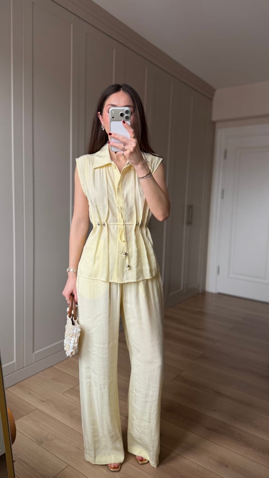 SARI 5712 BELİ BİYELİ TAKIM
