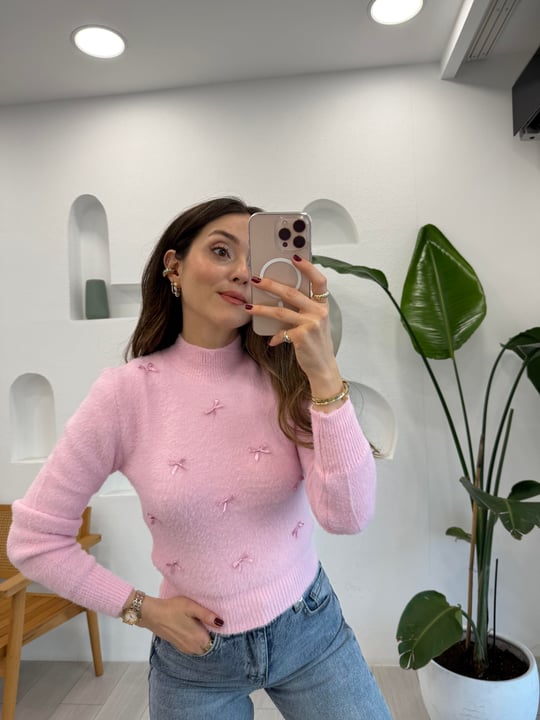 ŞEKER PEMBE 4742 FİYONK KAZAK