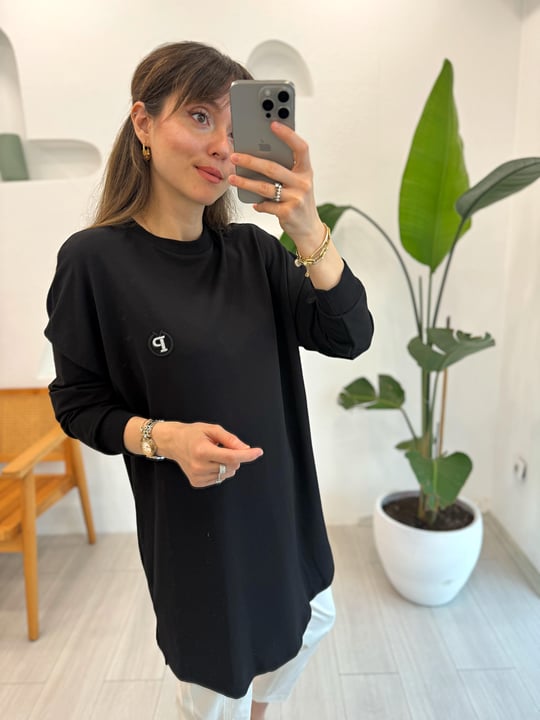 SİYAH 10379 SWEAT