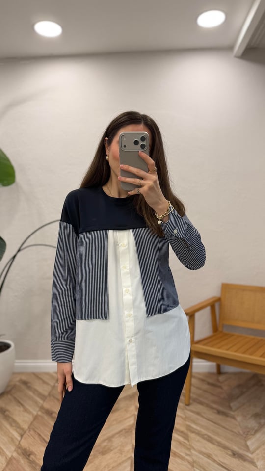 SİYAH 3800 GARNİLİ BLUZ 