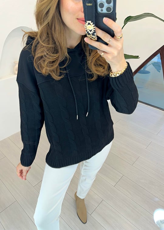 SİYAH 4502 PARAŞÜT DETAY SWEAT