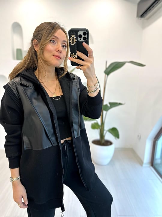 SİYAH 5138 SWEAT HIRKA