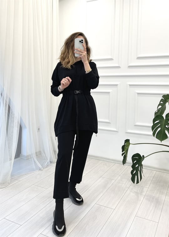 SİYAH BELİ PALASKA DTY BAMBU PANT TK