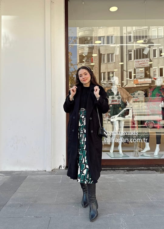 SİYAH KRUVAZE KABAN 