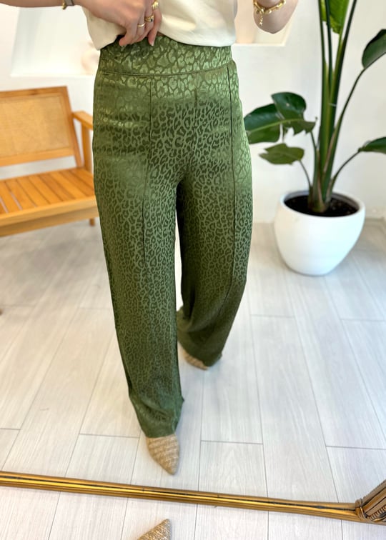 YEŞİL 1632 SATEN PANTOLON
