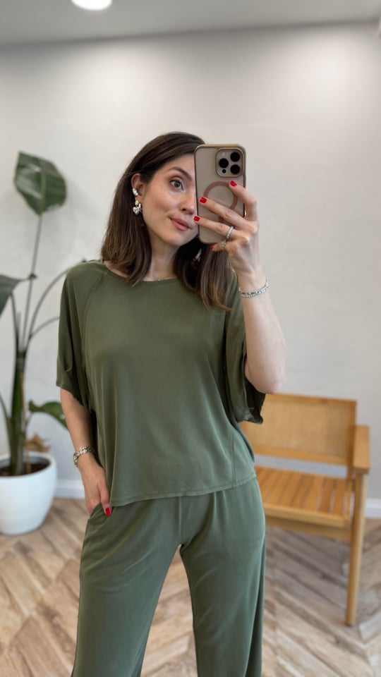 YEŞİL 4064 KISA KOL OYSHO TAKIM