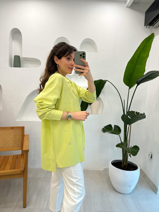 YEŞİL 9044 GÖMLEK
