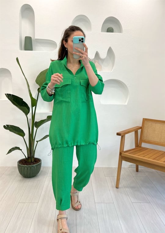YEŞİL KETEN TAKIM