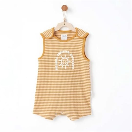 Andywawa Bebek Bamboo Striped Romper Tulum Hardal AC26670