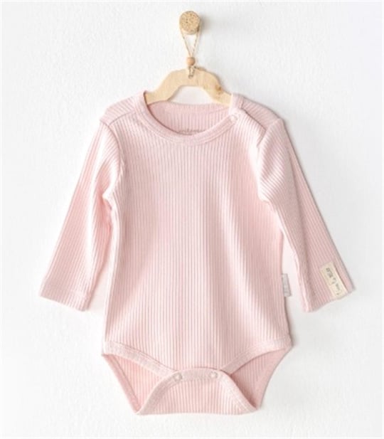 Andywawa Bebek Fitilli Çıtçıtlı Body Pink AC23654