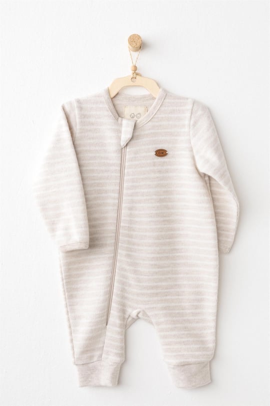 Andywawa Bebek Romper Casual Tulum Bej AC26215