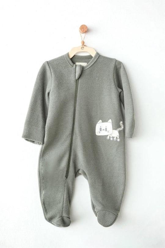 Andywawa Bebek Romper Casual Tulum Yeşil AC26210