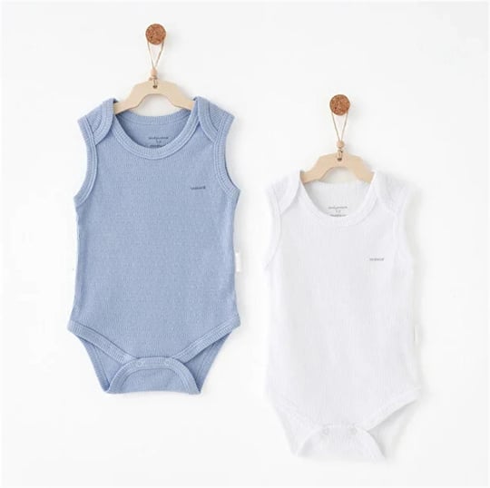 Andywawa Bebek Special Modal 2'li Kolsuz Body Set Mavi AC26762
