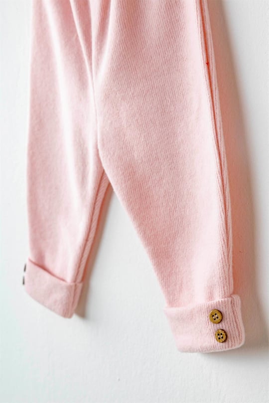 Andywawa Kız Bebek Casual Alt Üst Takım Pembe AC26218