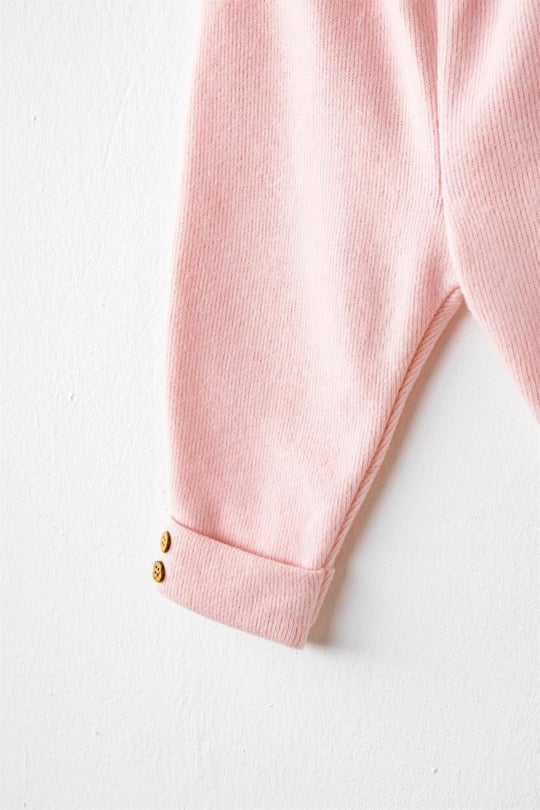 Andywawa Kız Bebek Casual Alt Üst Takım Pembe AC26218