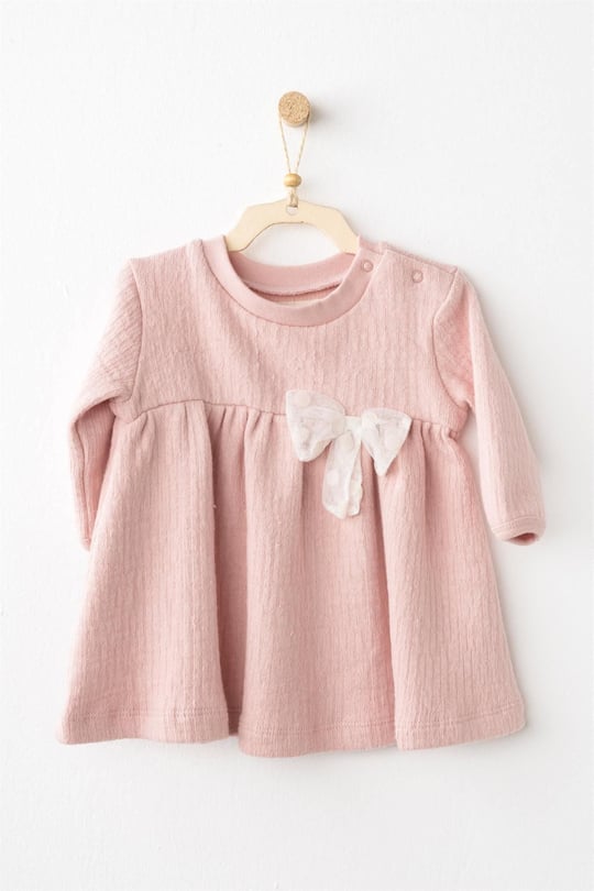 Andywawa Kız Bebek Casual Elbise Pembe AC26203