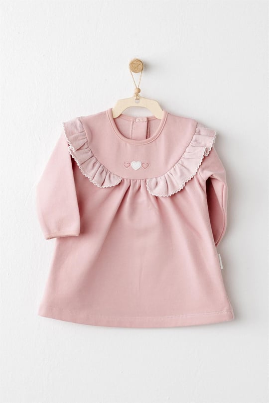 Andywawa Kız Bebek Mon Petit Amour Elbise Pembe AC26092