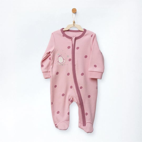 Andywawa Kız Bebek Romper Little Dreamers Fetmuarlı Patikli Tulum Pembe AC27143