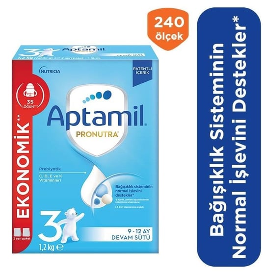 Aptamil 3 Devam Sütü 1200 gr 9-12 Ay